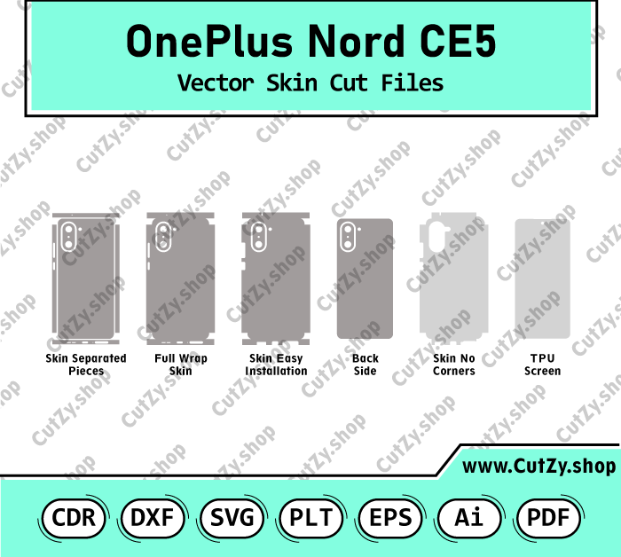 OnePlus Nord CE5 Vector Skin Cut Files