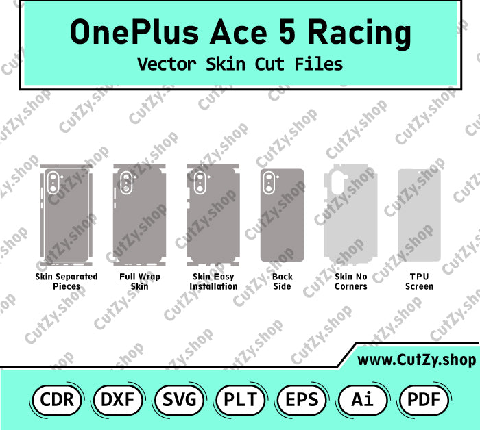 OnePlus Ace 5 Racing Vector Skin Cut Files