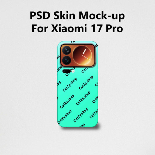 Xiaomi 17 Pro PSD Vinyl Skin Mock-up
