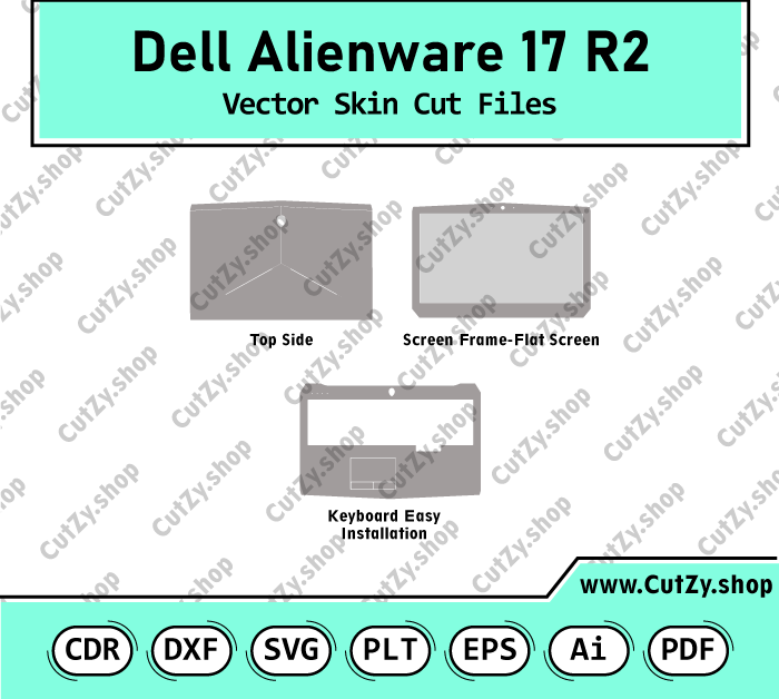 Dell Alienware 17 R2 (4710hq) Vector Skin Cut Files
