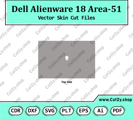 Dell Alienware 18 Area-51 Vector Skin Cut Files
