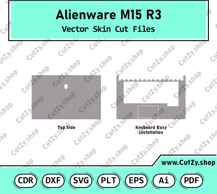 Dell Alienware M15 R3 Vector Skin Cut Files