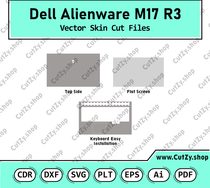 Dell Alienware M17 R3 Vector Skin Cut Files