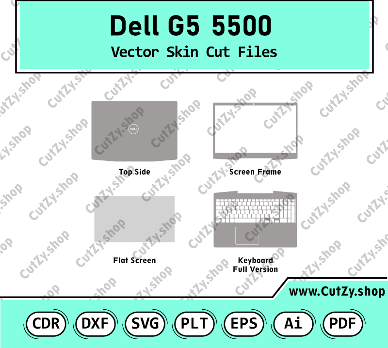 Dell G5 5500 Vector SKin Cut Files