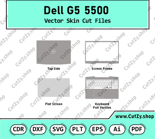 Dell G5 5500 Vector SKin Cut Files