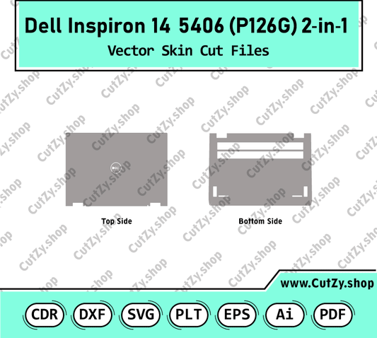 Dell Inspiron 14 5406 2-in-1 (P126G) Vector Skin Cut Files