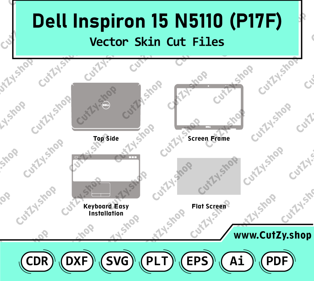 Dell Inspiron 15 N5110 (P17F) Vector Skin Cut Files