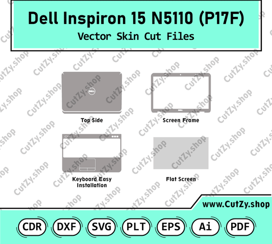 Dell Inspiron 15 N5110 (P17F) Vector Skin Cut Files