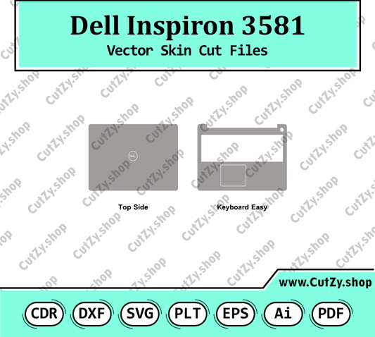 Dell Inspiron 3581 Vector Skin Cut Files