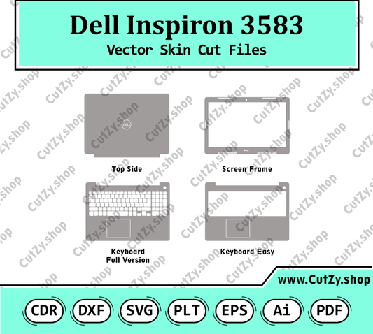 Dell Inspiron 3583 Vector Skin Cut Files