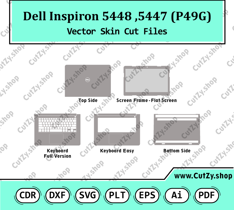 Dell Inspiron 5447, 5448 (P49G) Vector Skin Cut Files