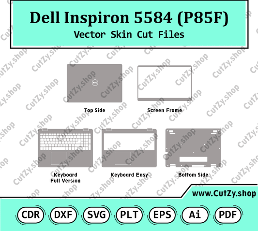 Dell Inspiron 5584 (P85F) Vector Skin Cut Files