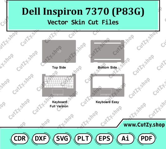 Dell Inspiron 7370 (P83G) Vector Skin Cut Files