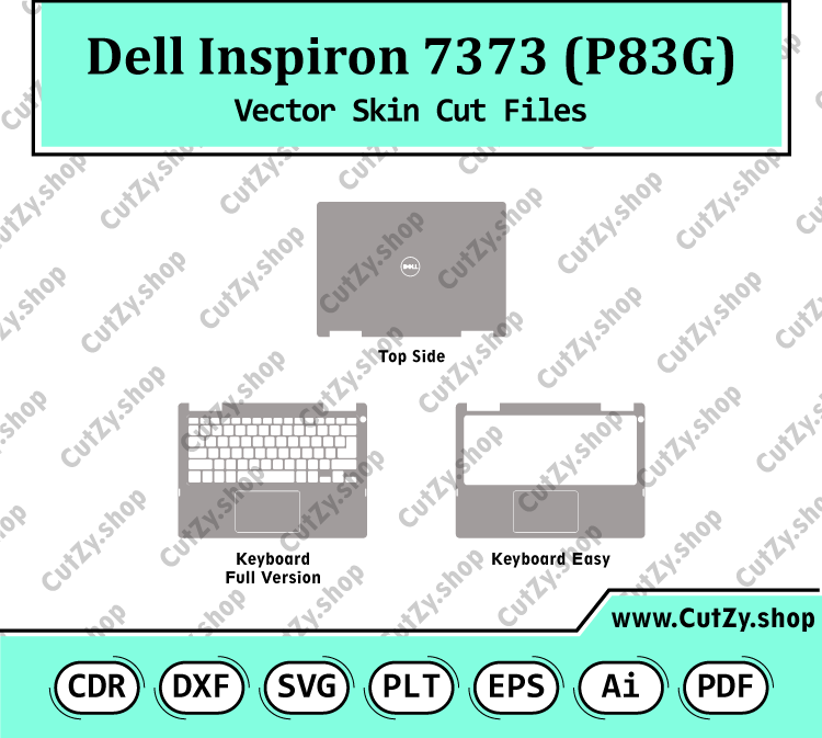 Dell Inspiron 7373 (P83G) Vector Skin Cut Files