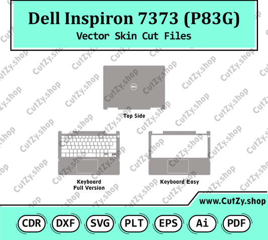 Dell Inspiron 7373 (P83G) Vector Skin Cut Files