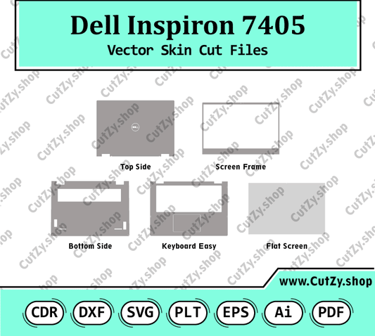 Dell Inspiron 7405 Vector Skin Cut Files
