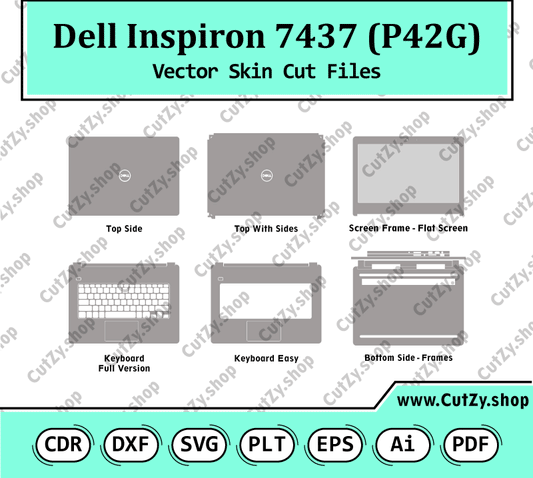 Dell Inspiron 7437 (P42G) Vector Skin Cut Files