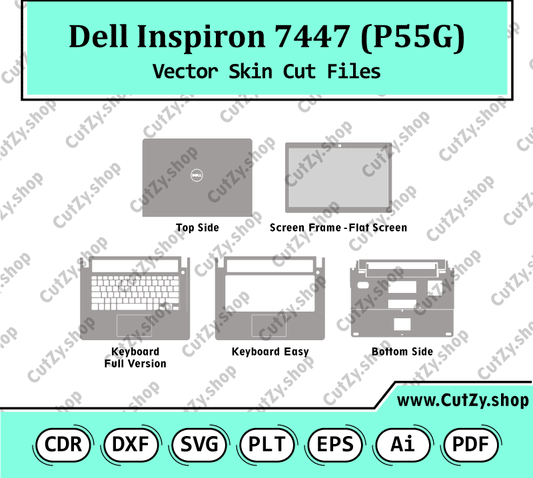 Dell Inspiron 7447 (P55G) Vector Skin Cut Files