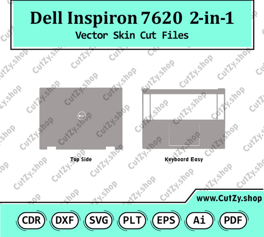 Dell Inspiron 7620 2-in-1 Vector Skin Cut Files