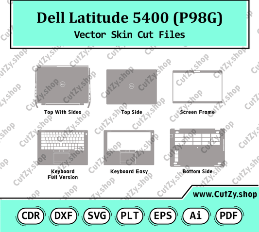 Dell Latitude 5400 (P98G) Vector Skin Cut Files