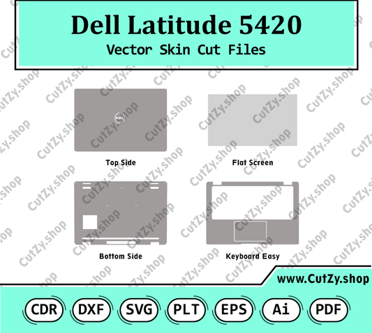 Dell Latitude 5420 Vector Skin Cut Files