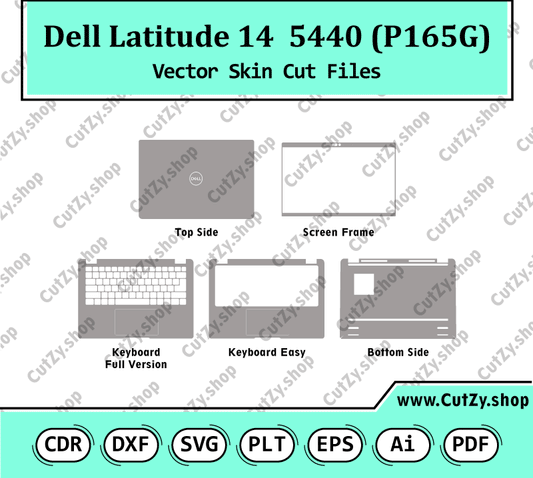 Dell Latitude 5440 14  Vector Skin Cut Files