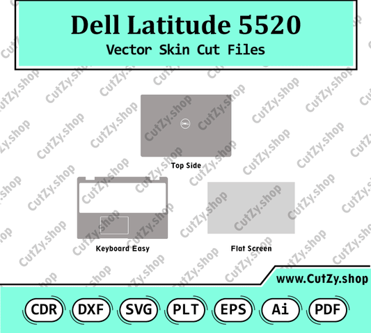 Dell Latitude 5520 Vector Skin Cut Files