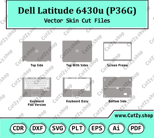Dell Latitude 6430u (P36G) Vector Skin Cut Files