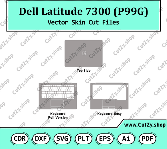 Dell Latitude 7300 (P99G) Vector Skin Cut Files