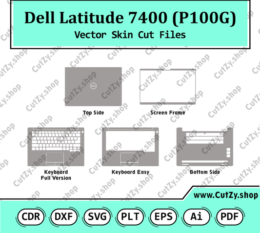 Dell Latitude 7400 (P100G) Vector Skin Cut Files