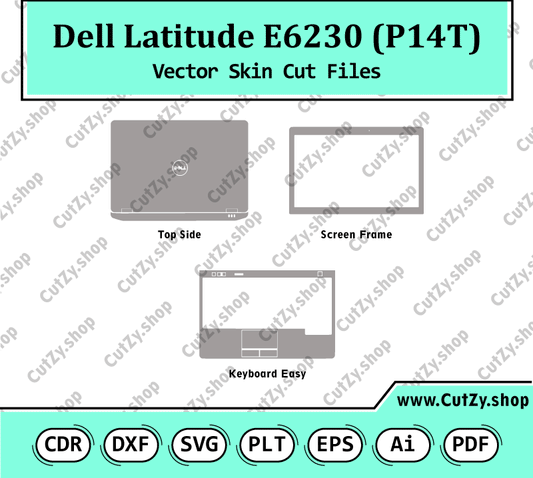 Dell Latitude E6230 (P14T) Vector Skin Cut Files