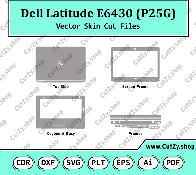 Dell Latitude E6430 (P25G) Vector Skin Cut Files