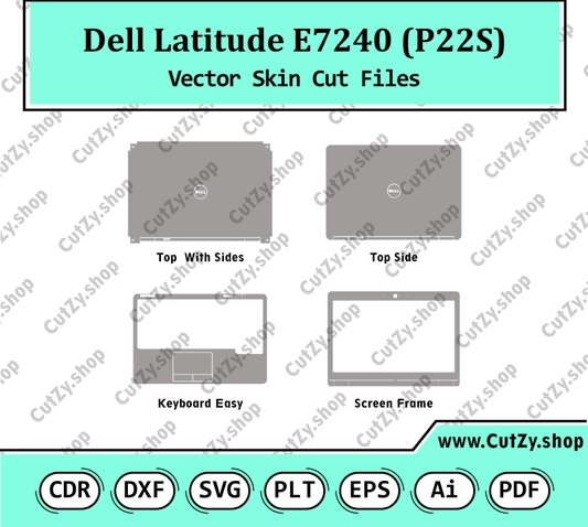 Dell Latitude E7240 (P22S) Vector Skin Cut Files