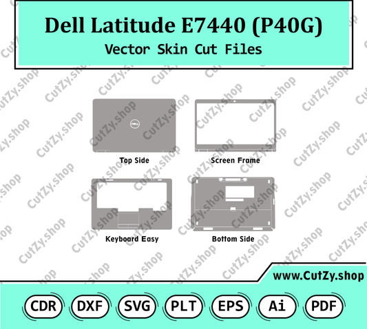 Dell Latitude E7440 (P40G) Vector Skin Cut Files