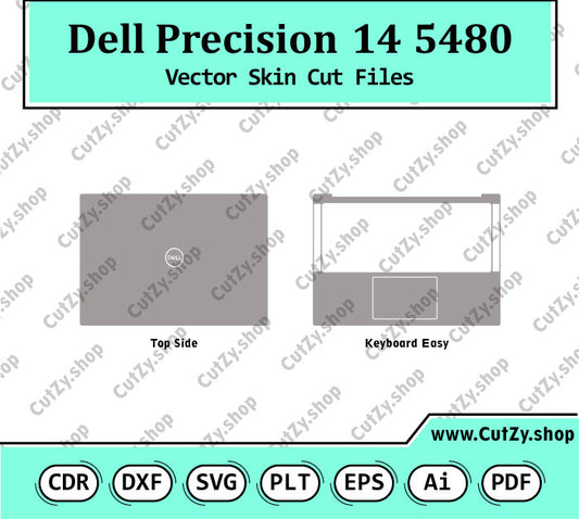 Dell Precision 14 5480 Vector Skin Cut Files