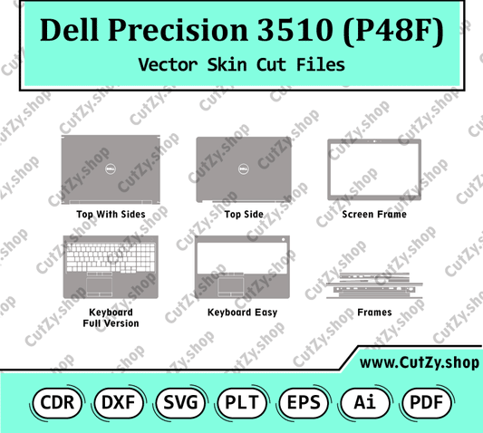 Dell Precision 3510 (P48F) Vector Skin Cut Files