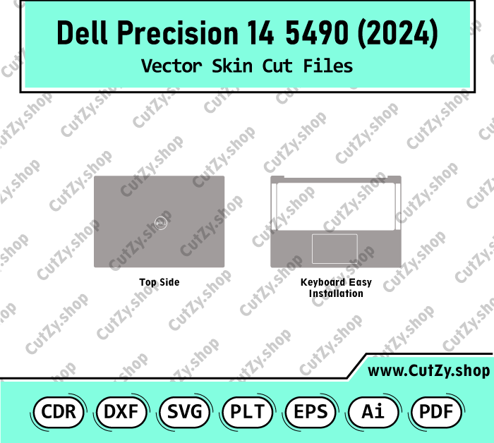 Dell Precision 5490 14.0 2024 Vector Skin Cut Files