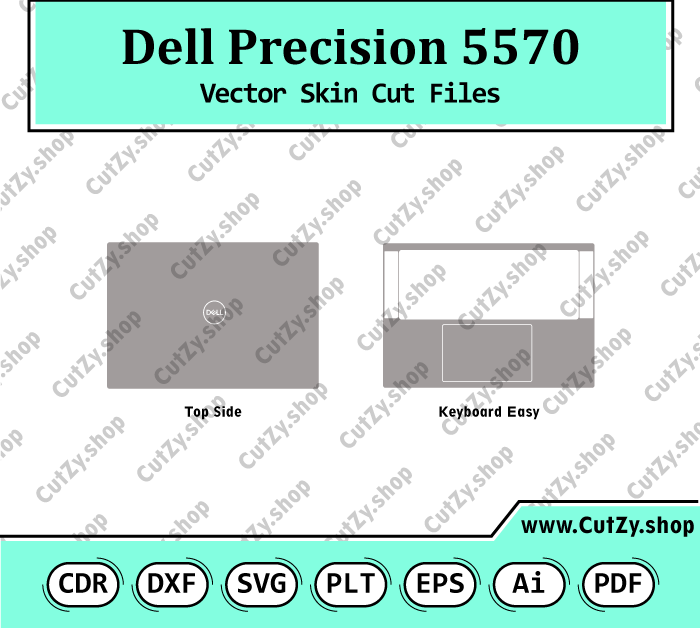 Dell Precision 5570 Workstation Vector Skin Cut Files