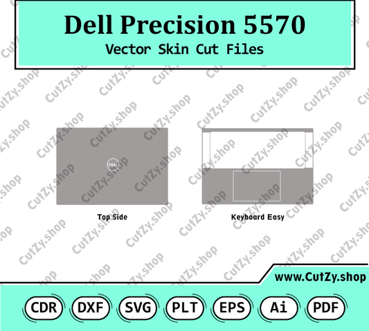 Dell Precision 5570 Workstation Vector Skin Cut Files