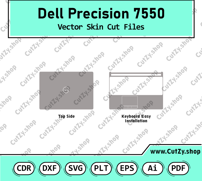 Dell Precision 7550 Vector Skin Cut Files