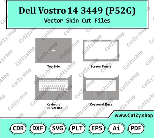 Dell Vostro 14 3449 (P52G) Vector Skin Cut Files