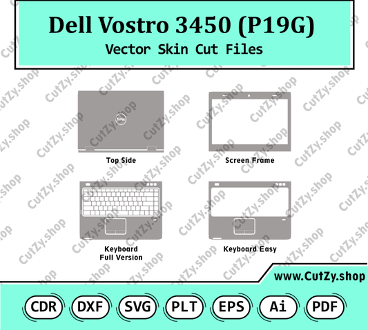 Dell Vostro 3450 (P19G) Vector Skin Cut Files