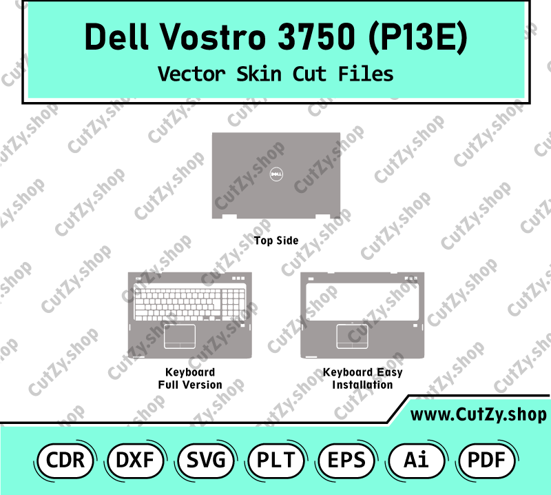 Dell Vostro 3750 (P13E) Vector Skin Cut Files