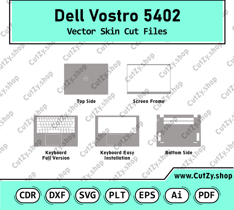 Dell Vostro 5402 (P130G) Vector Skin Cut Files