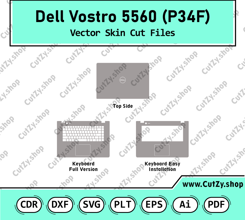 Dell Vostro 5560 (P34F) Vector Skin Cut Files