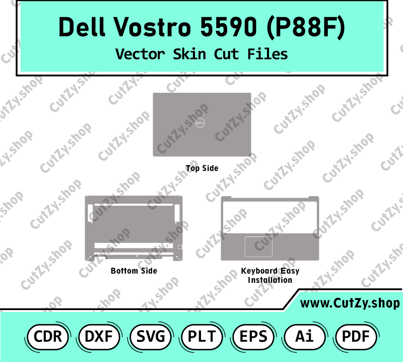 Dell Vostro 5590 (P88F) Vector Skin Templates