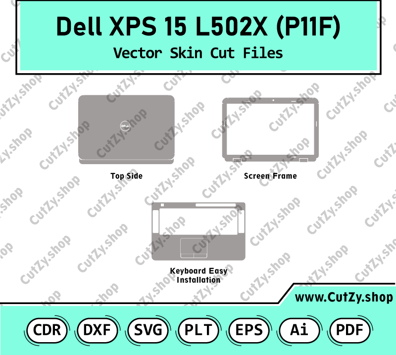 Dell XPS 15 L502X (P11F) Vector Skin Cut Files