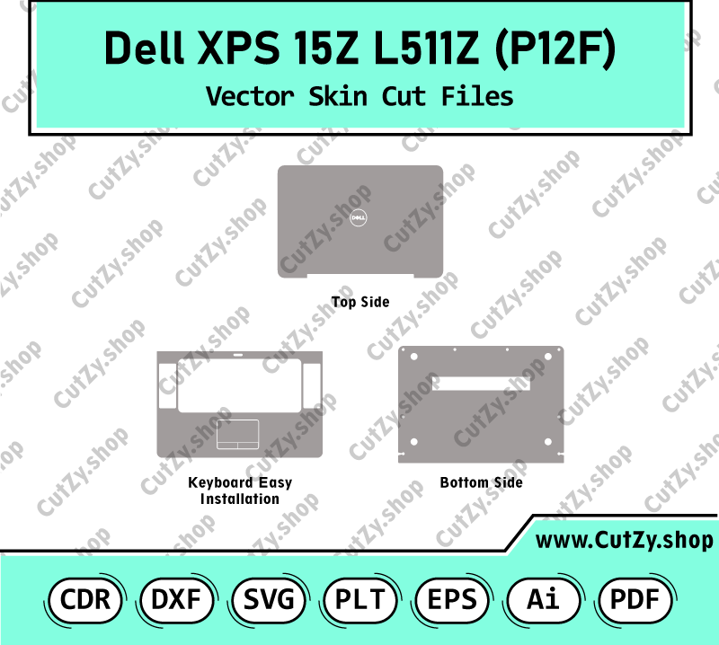 Dell XPS 15Z L511Z (P12F) Vector Skin Cut Files