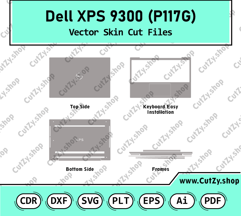 Dell XPS 9300 (P117G) Vector Skin Templates