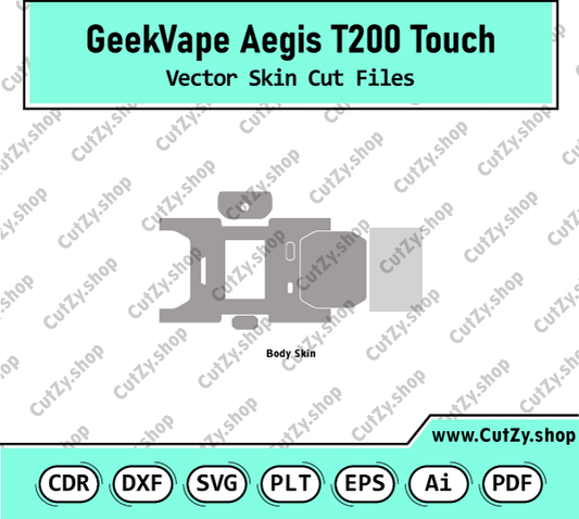 GEEK VAPE Aegis T200 Touch Vector Skin Templates